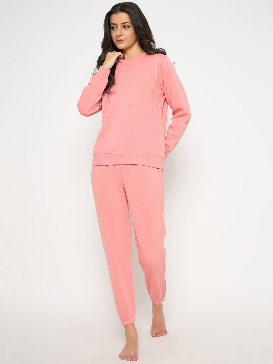 mSECRET Cotton Blend Pink Night Suit