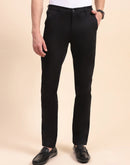 Camla Barcelona Solid Black Straight Fit Trousers