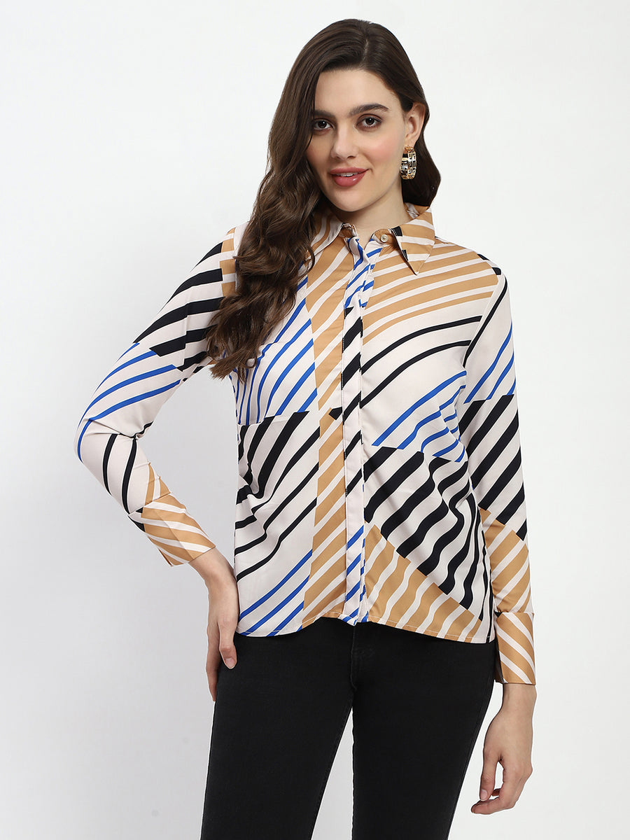 Madame Striped Off-White Shirt