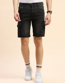 Camla Barcelona Lightly Washed Grey Flap Pocket Shorts