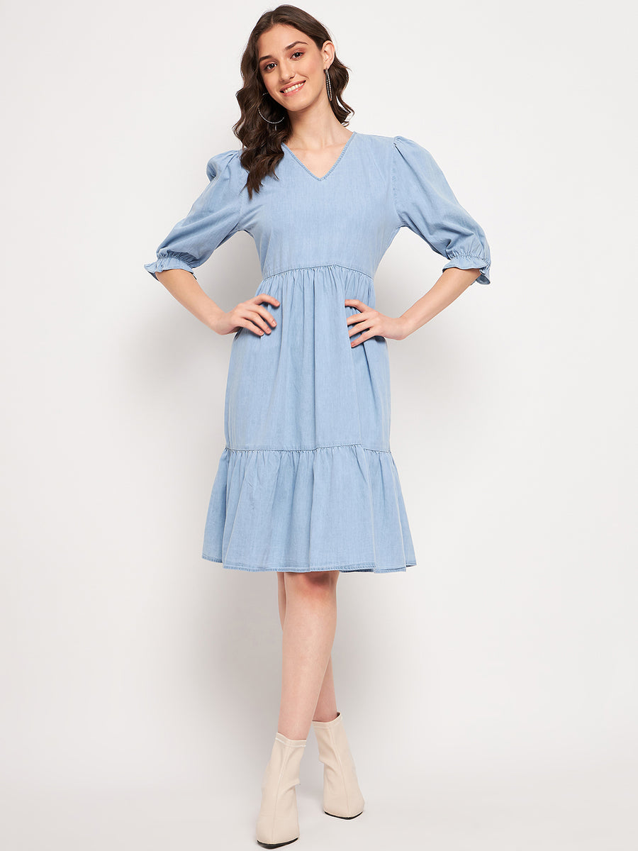 Camla Blue Dress For Women