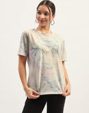 Madame Printed White T-Shirt