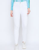 Madame Skinny Fit Cotton Blend White Denim