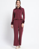 Madame Plum Velvet Detailed Ensemble