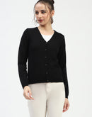 Madame Black Button-Up Cardigan