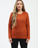 Madame Orange Buttoned Cardigan