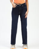 Madame Dark Blue Straight Fit Jeans