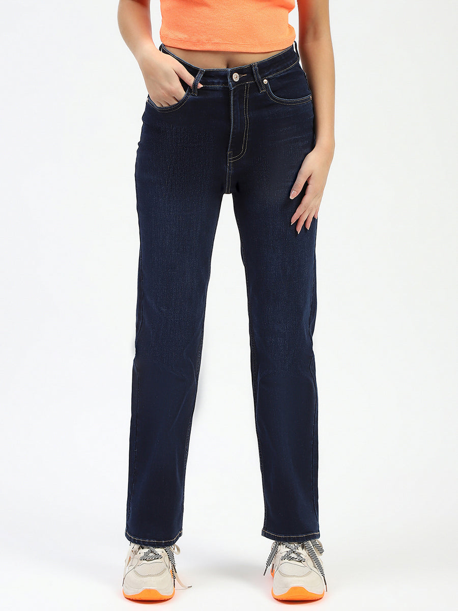 Madame Dark Blue Straight Fit Jeans