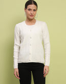 Madame Cable Knit Off White Cardigan