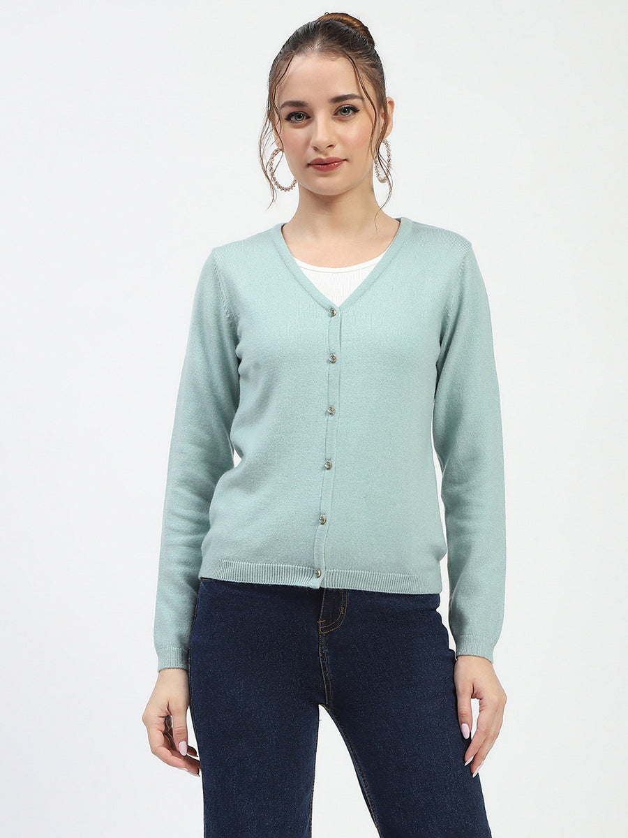 Madame Mint Button-Up Cardigan