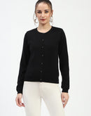 Madame Black Button-Up Cardigan