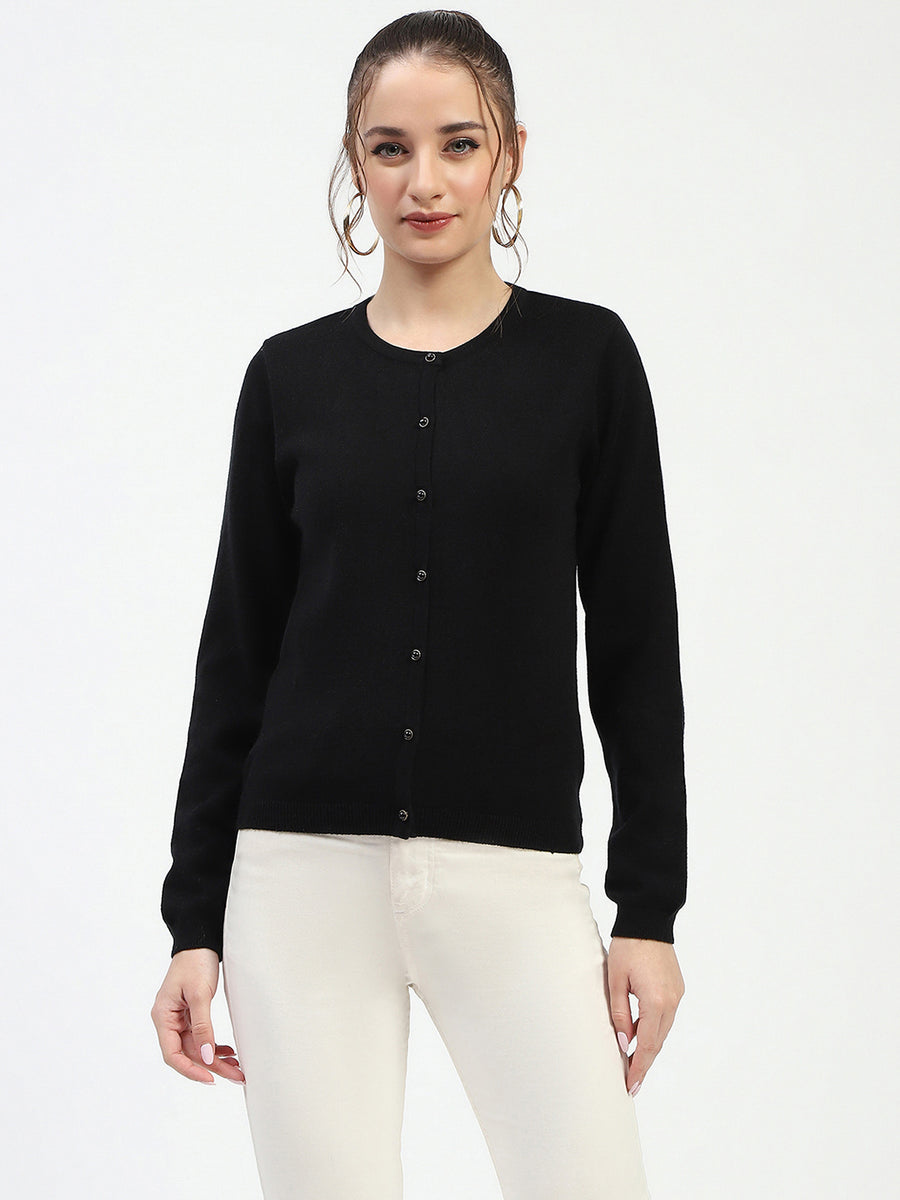 Madame Black Button-Up Cardigan