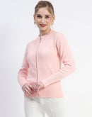 Madame Peach Full-Zip Knit Sweater