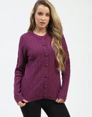 Madame Plum Buttoned Cardigan