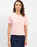 Madame Cotton Printed Round Neck T-Shirt