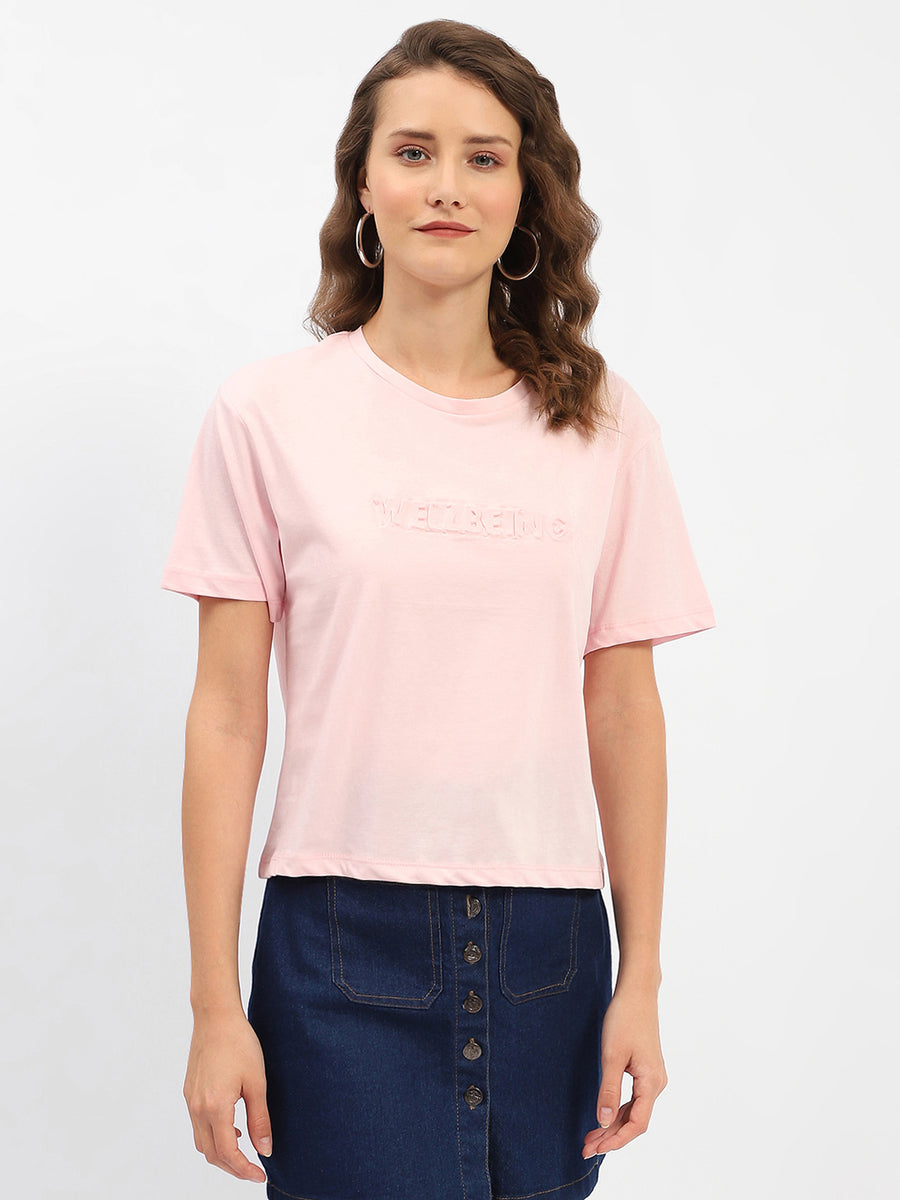 Madame Cotton Printed Round Neck T-Shirt