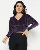 Madame Violet Striped Crop Top