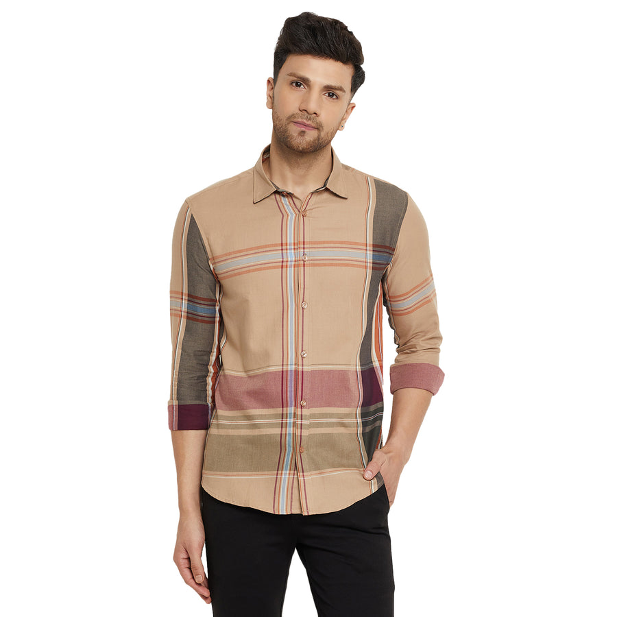 Camla Beige Shirt For Men