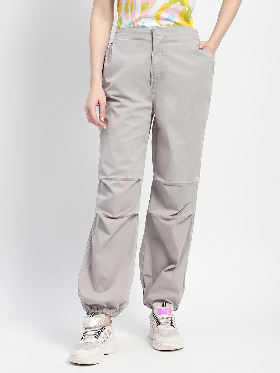 Madame Relax Fit Grey Cotton Joggers