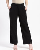 Madame Black Wide-Leg Trousers