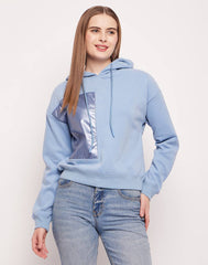 Buy online Chest Print Hood Neck Sweatshirt from winterwear for Women by  Bumzee for ₹649 at 56% off