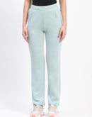 mSECRET Mint Straight-Fit Track Bottoms with Zippered Pockets