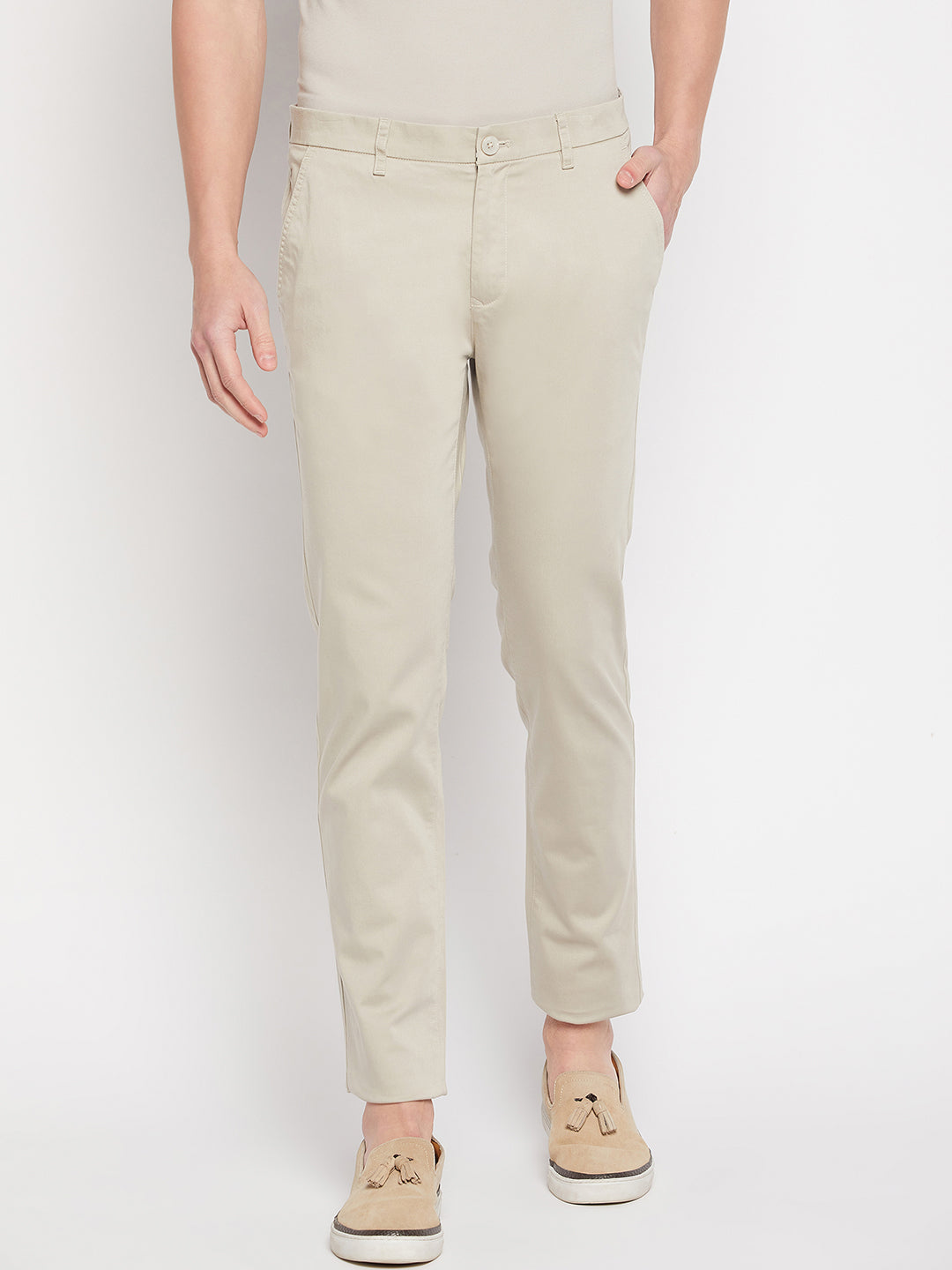 Camla Barcelona Cream Trouser For Men