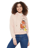 Madame Women Disney Printed Peach Sweat-Shirt