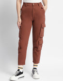 Madame Mid Rise Tapered Fit Rust Cargo