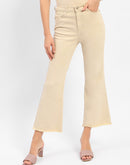 Madame Flared Fit Beige Jeans