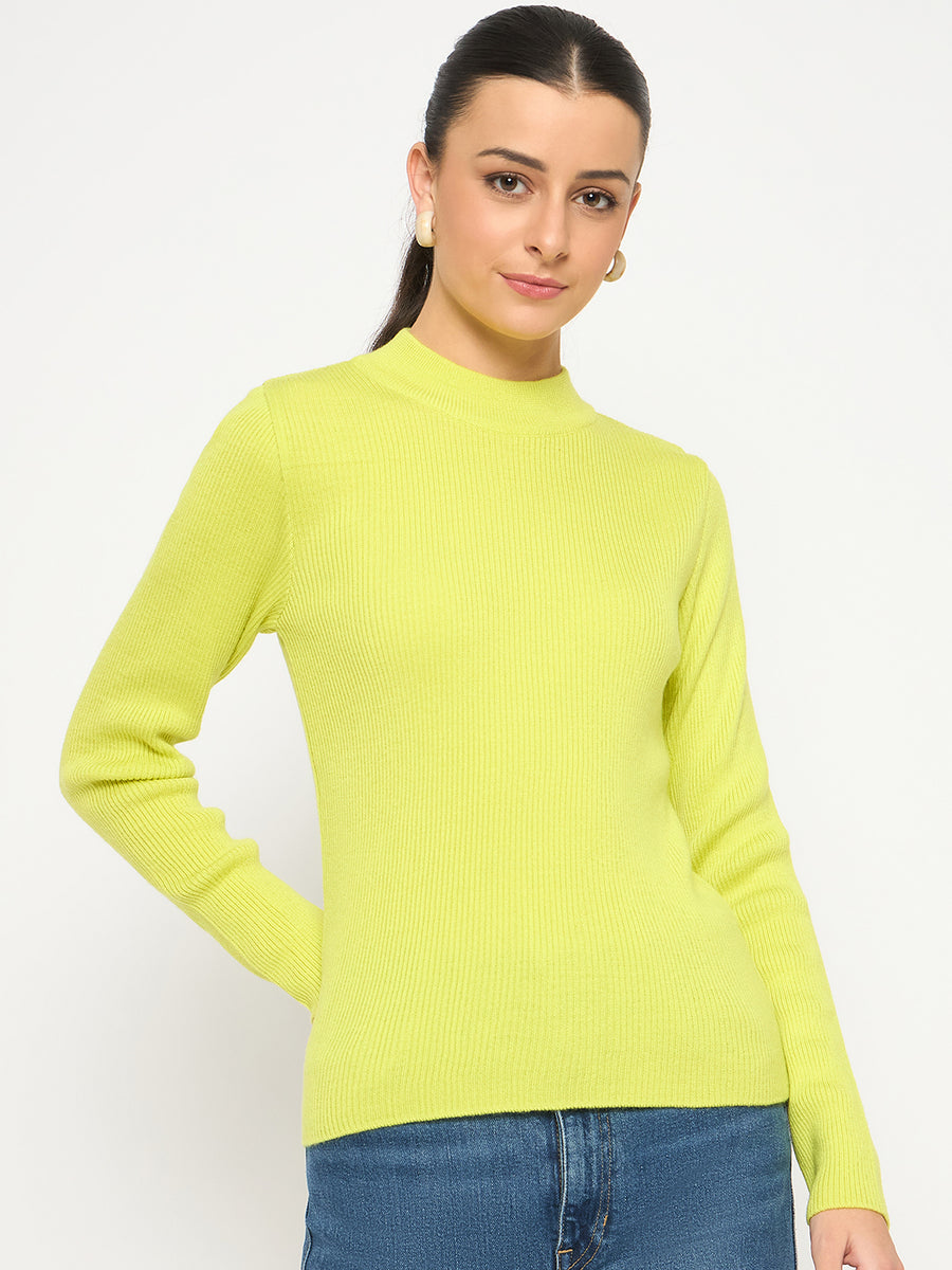 Madame Mock Neck Lemon Yellow Skeeve