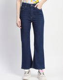 Madame Bootcut Solid Indigo Denim