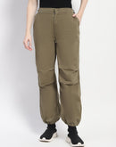 Madame Relax Fit Olive Cotton Joggers