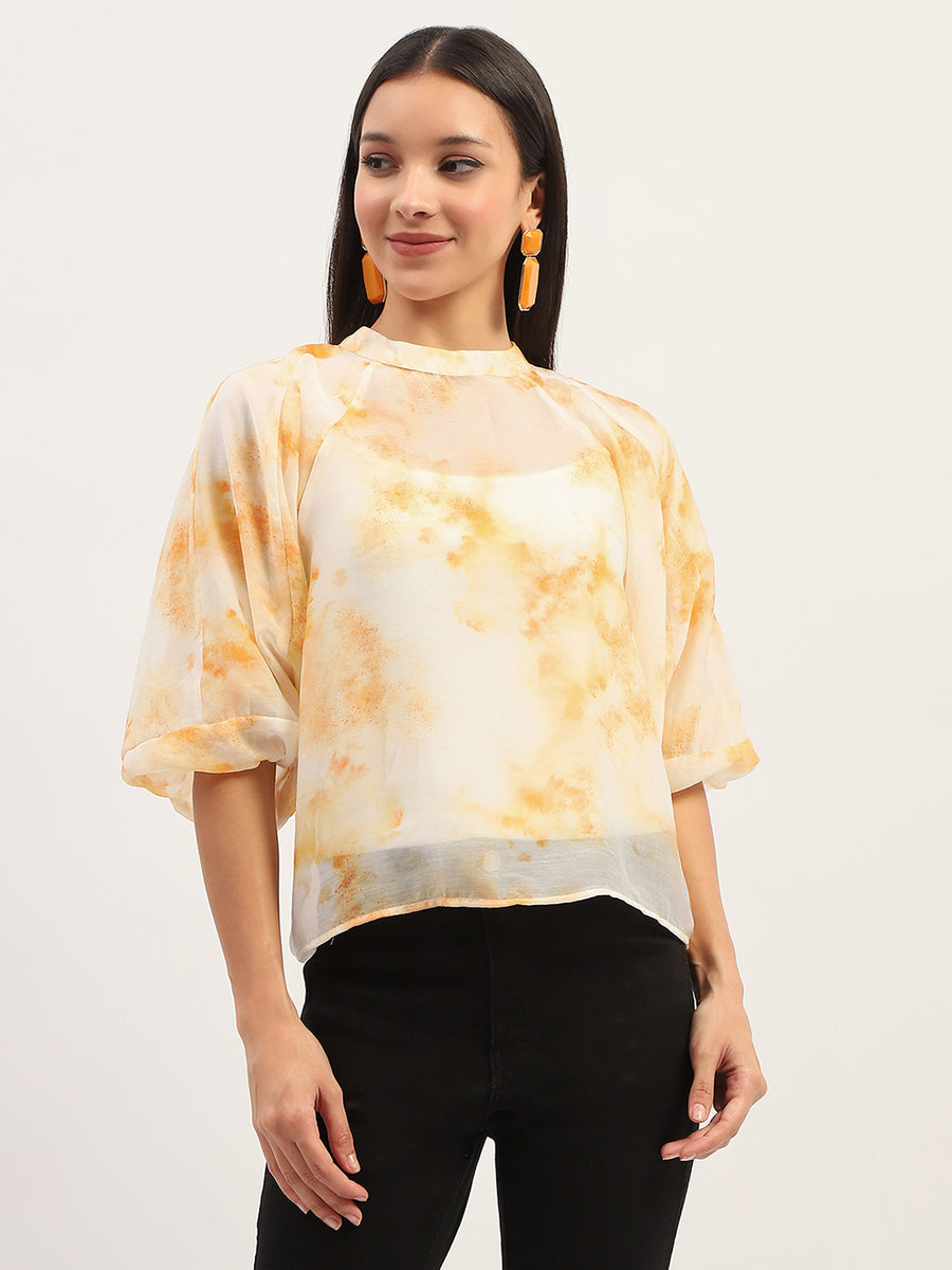 Madame Tie Dye Ivory Top