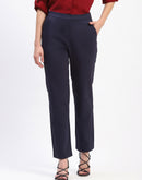 Madame Straight Fit Navy Trousers