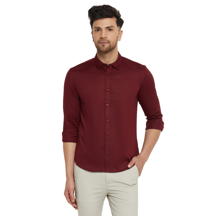 Camla Wine Shirt For Men