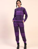 Camla Barcelona Check Purple Two Piece Ensemble