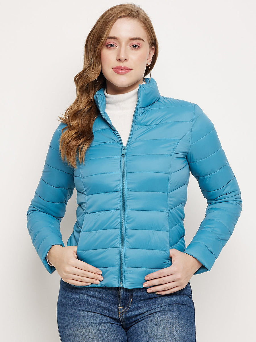 Madame Sea Blue Puffer Jacket