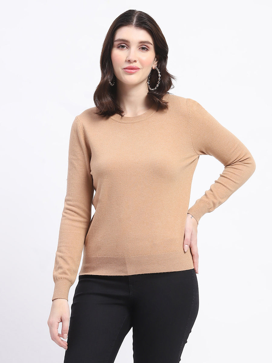 Madame Crew Neck Brown Sweater