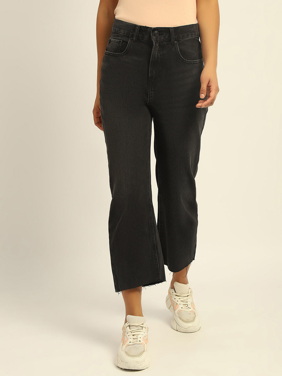 Madame Black Boyfriend Fit Cotton Denim