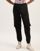 mSECRET Solid Black Cargo Pants