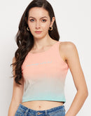 Madame Sublimation  Aqua Cotton Crop Top