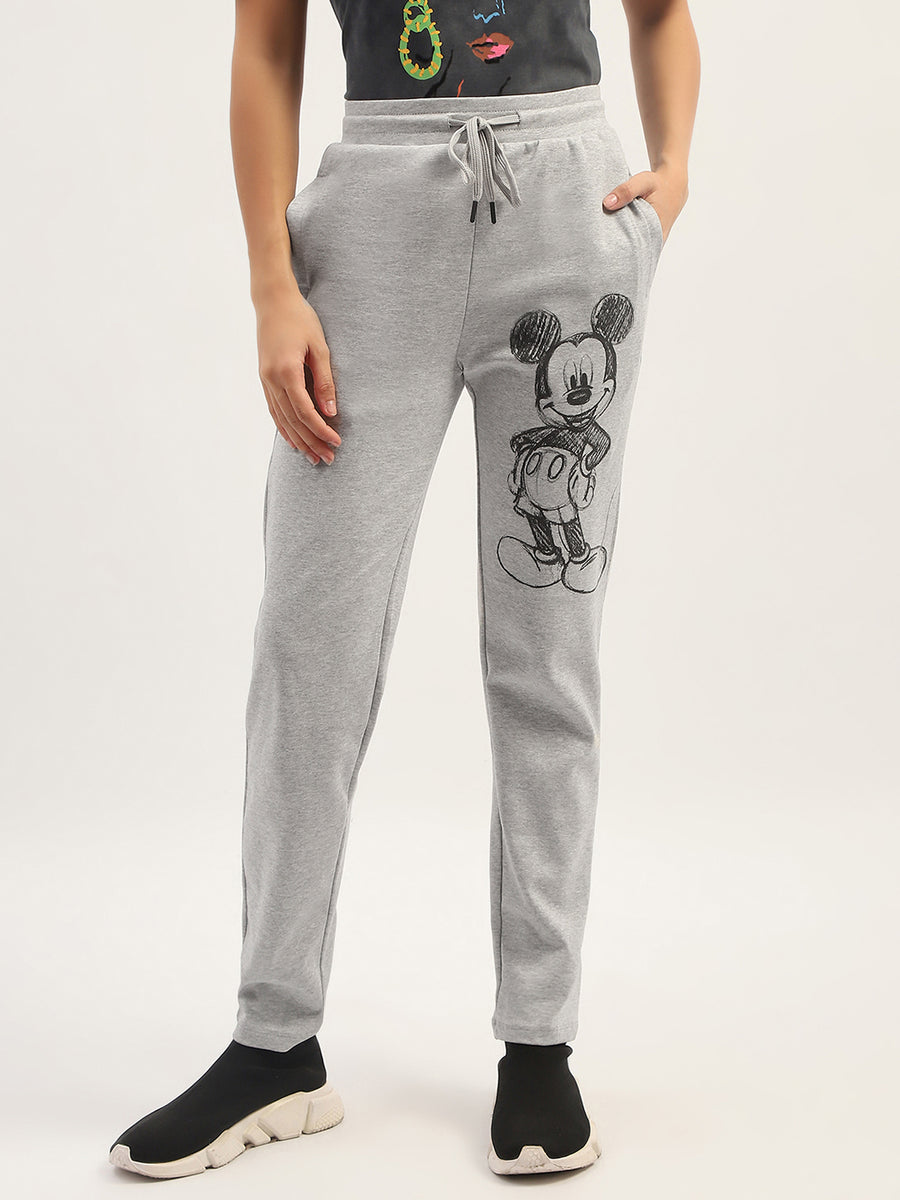 mSECRET Disney Print Grey Cotton Track Bottom