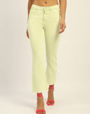 Madame Mid Rise Cotton Green Denim