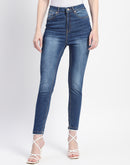 Madame Whiskered High Waist Skinny Fit Denim