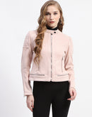 Madame Nude Faux Suede Biker Jacket