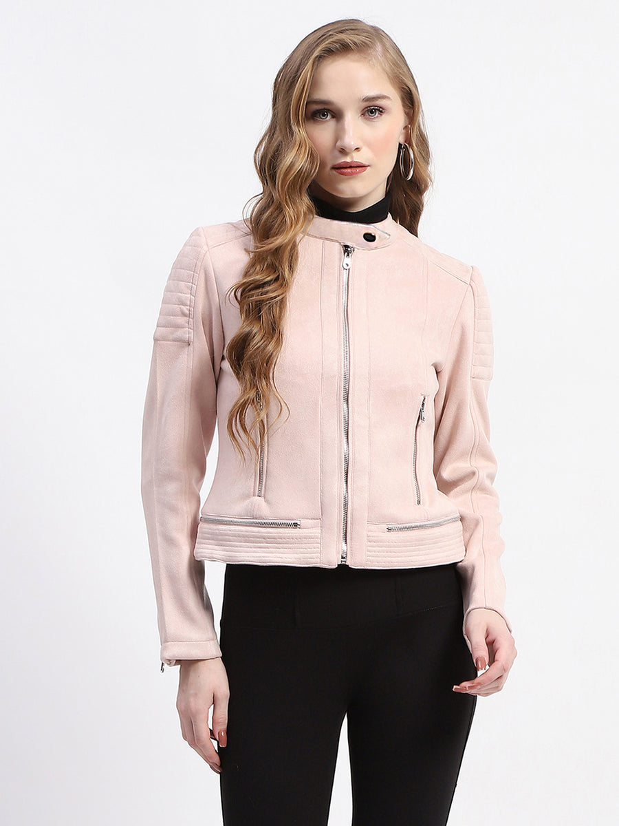 Madame Nude Faux Suede Biker Jacket