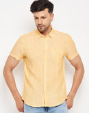 Camla Yellow Shirts For Men