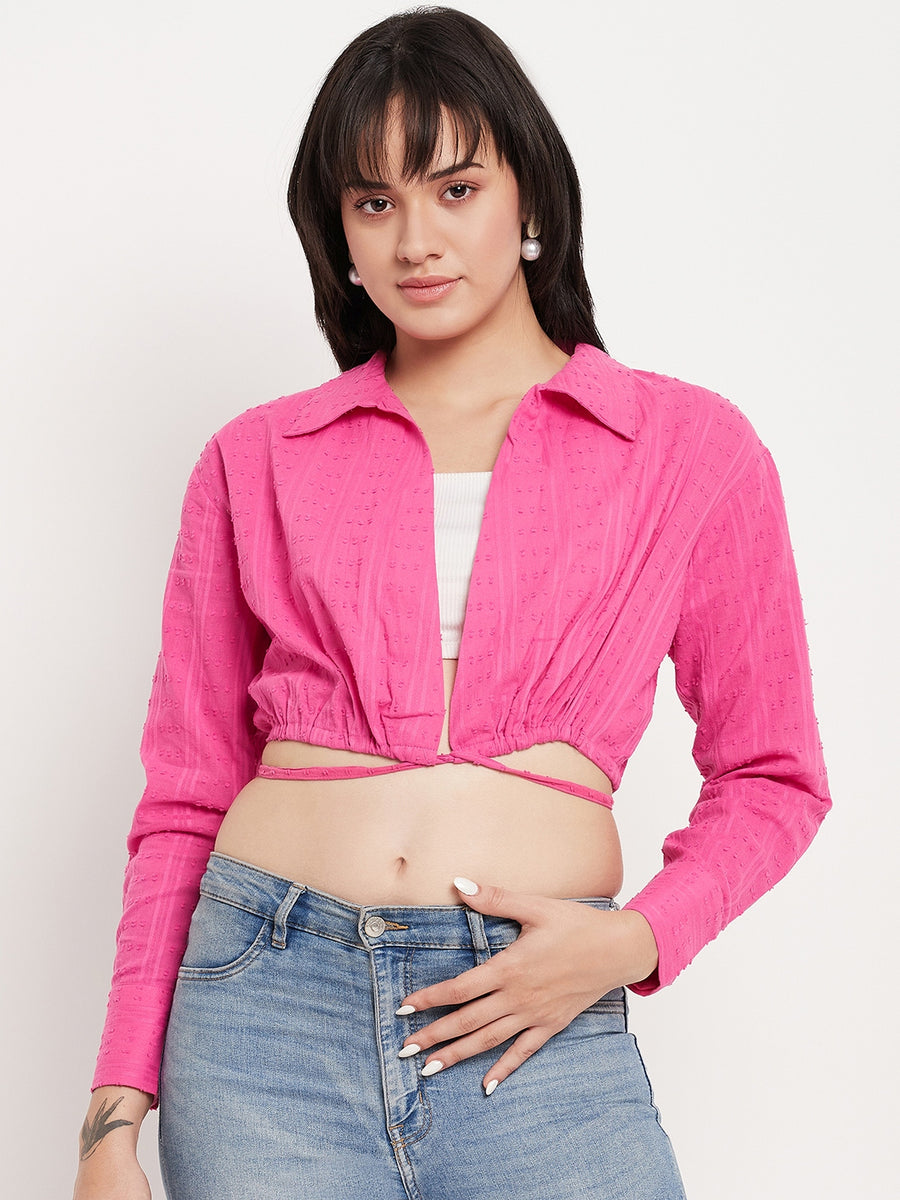 Camla Pink Shirts For Women