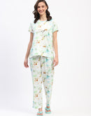 mSECRET Tie-Dye Mint Nightsuit Set